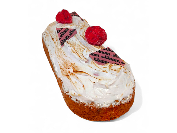 Frambozen Pavlova slof